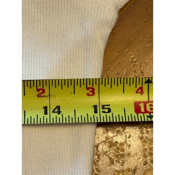 Alp N Rock NWT Remi Turtleneck Shirt Colorblock Ribbed Red Cream Size Small - Picture 10 of 11